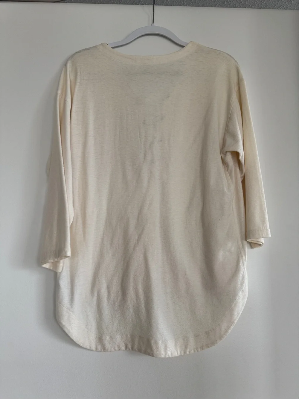 Like New Madewell 3/4 Sleeve Tie Top